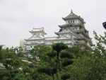 Himeji Castle (under construction).