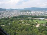 View from the top of Himeji castle (pictures forbidden).