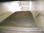 Climbing stairs in the Shinkansen terminal on my way to Nara.
