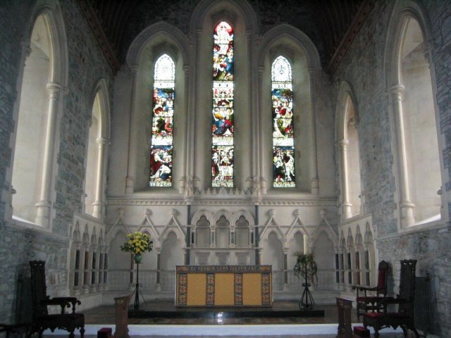 Inside St. Brigid's cathedral