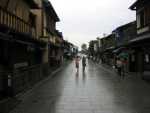 Two ladies strolling down the Gion.