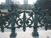 Bridge to the locked gate to the palace