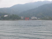 Itsukushima Shrine from the sea
