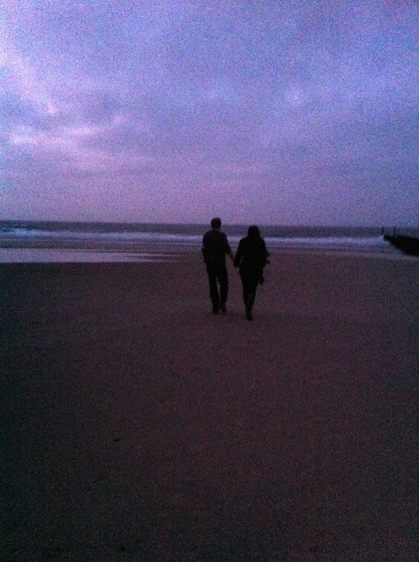 M+M on the beach